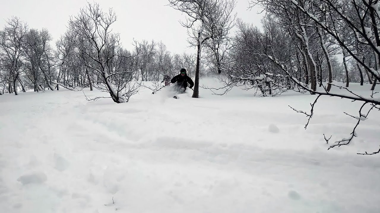 Powder Skiing in October in Storlidalen