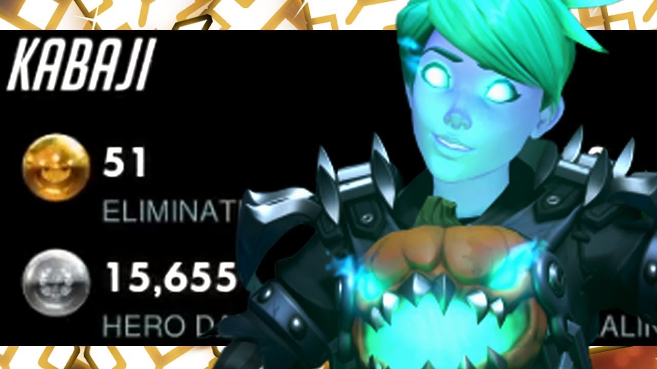 50 ELIMS - KABAJI DOMINATING AS TRACER! [ OVERWATCH SEASON 19 TOP 500 ]