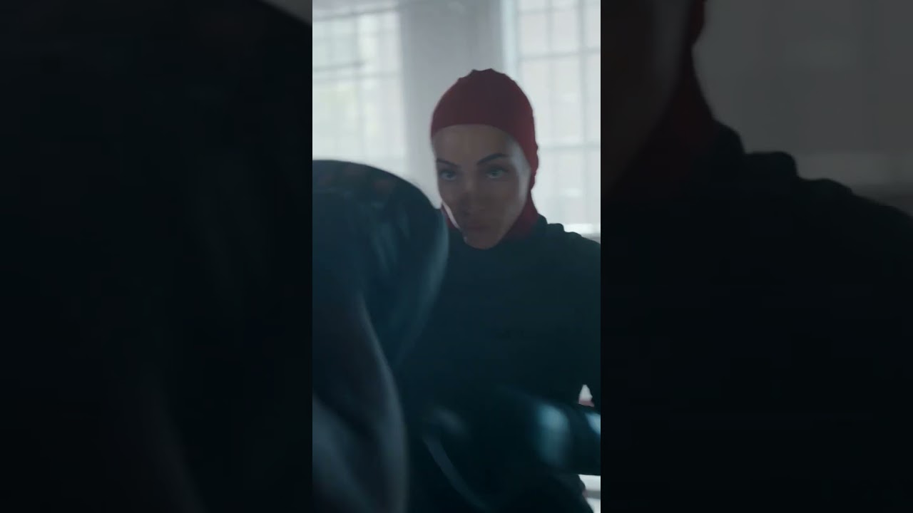 Muslim Girl Boxing Training Motivation