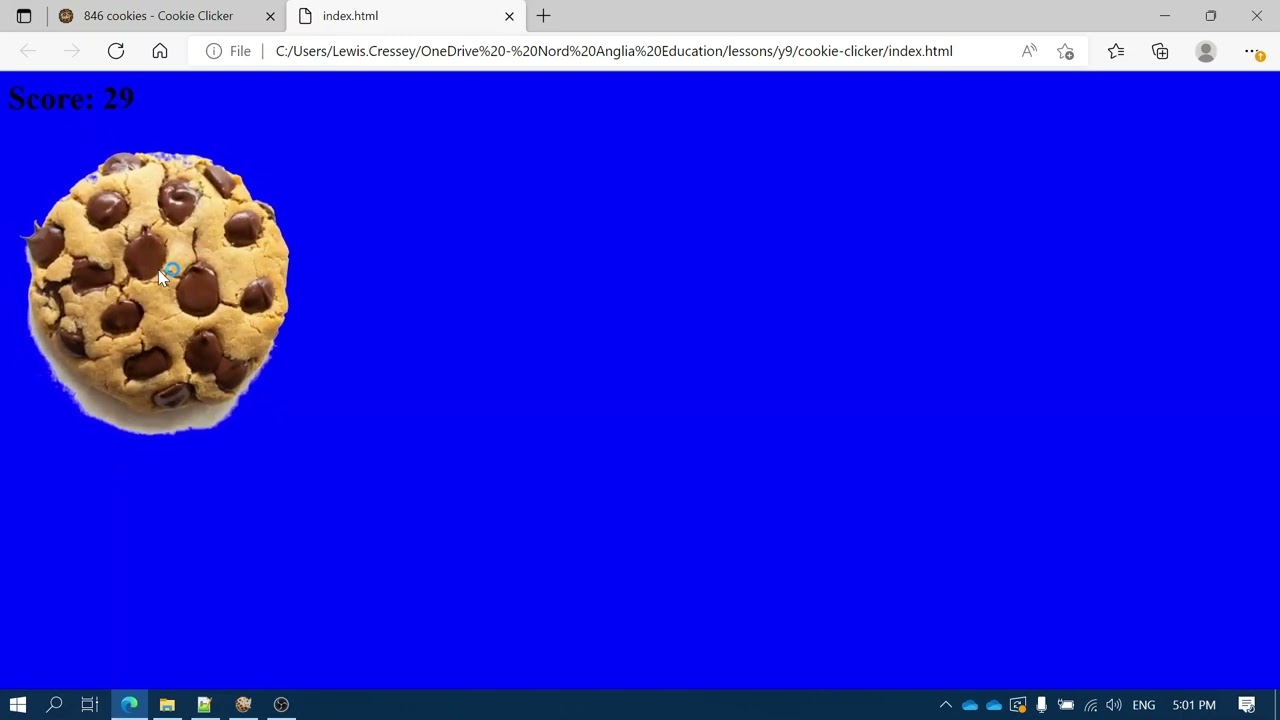 How to make a cookie clicker game.