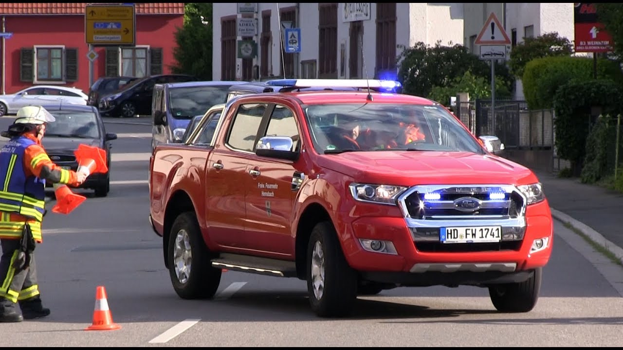 [Neuer GW-T] Haupt&uuml;bung Freiwillige Feuerwehr Hemsbach 2017 | Brand in Autohaus