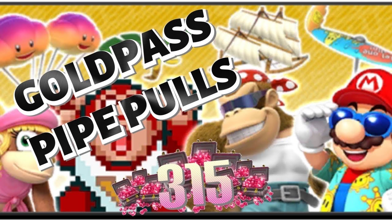PIPE PULLS - BANANA PIPE | TIME TO SPEND 315 GOLDPASS RUBIES | Mario Kart Tour