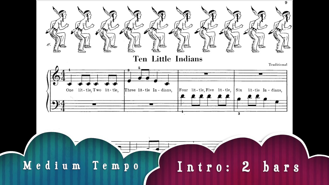 Ten Little Indians - John Thompson Part 2 [Play-along ACCOMPANIMENT]