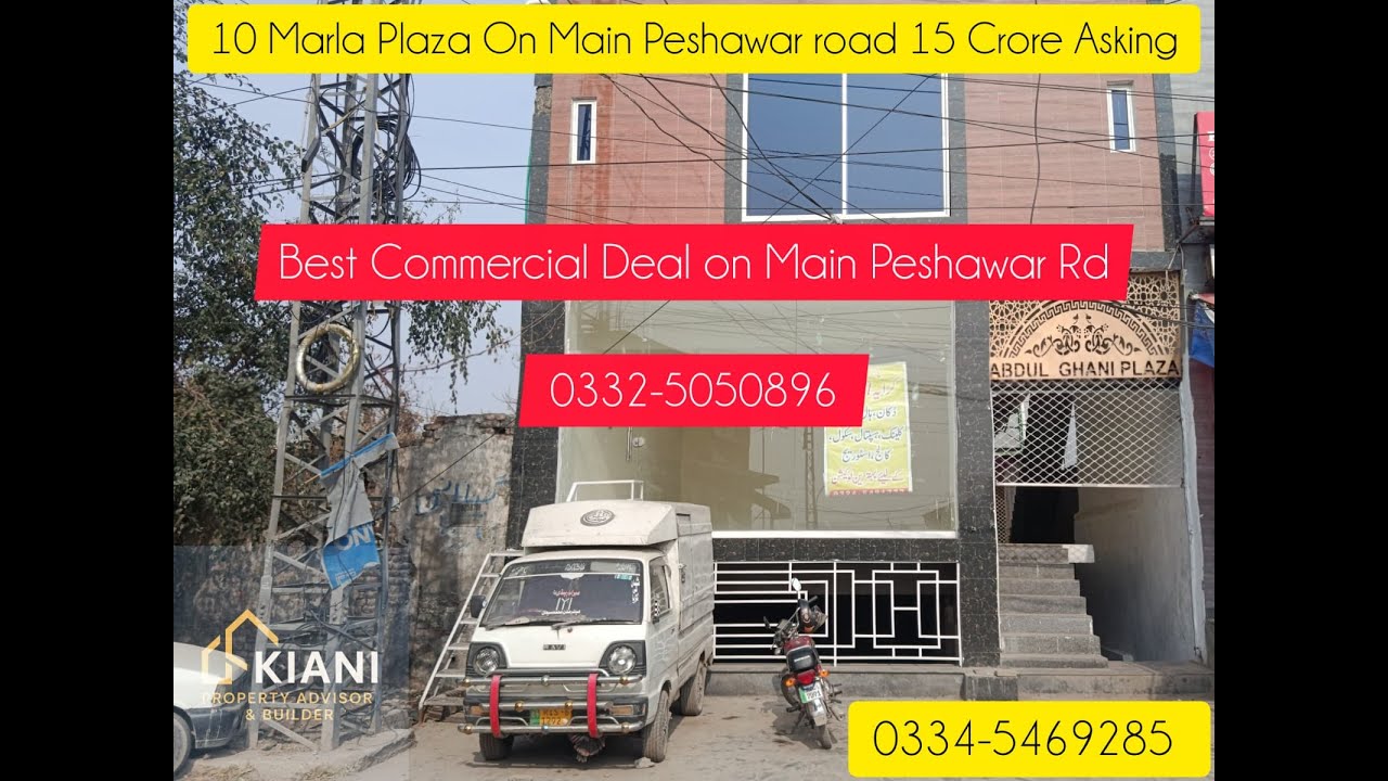 Prime Commercial Plaza on Peshawar Road #rawalpindi #plaza #realestate #forsale