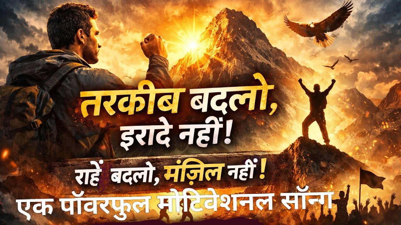 राहें बदलो, मंज़िल नहीं 🔥 | Powerful Motivational Song | Never Give Up | RhythmicSrijan #motivation 
