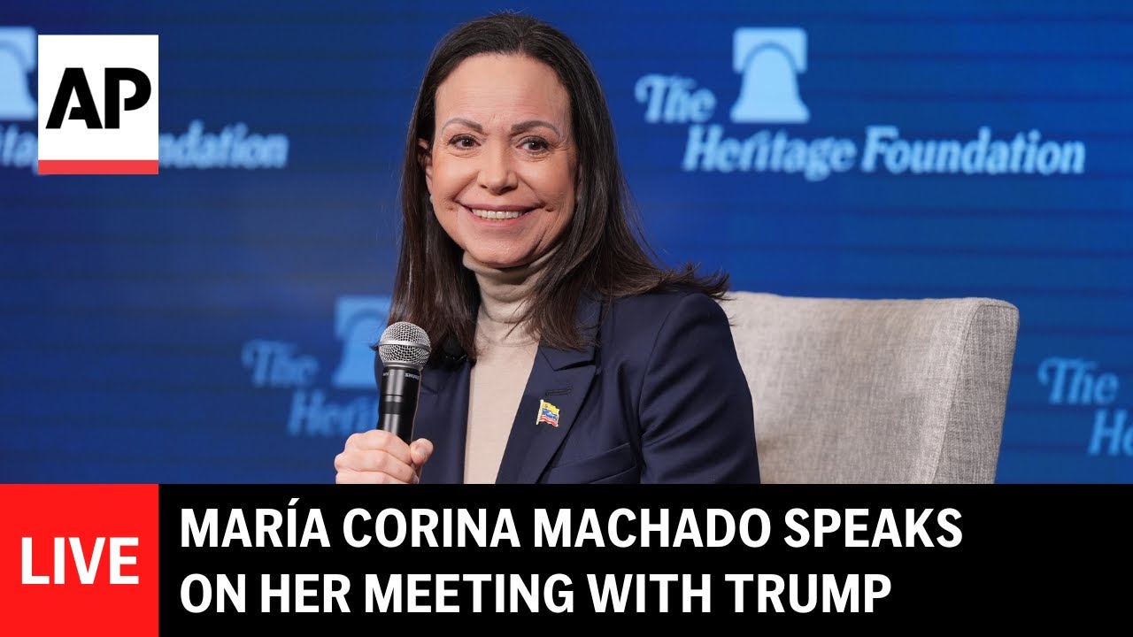 LIVE: Mar&iacute;a Corina Machado speaks on her meeting with Trump