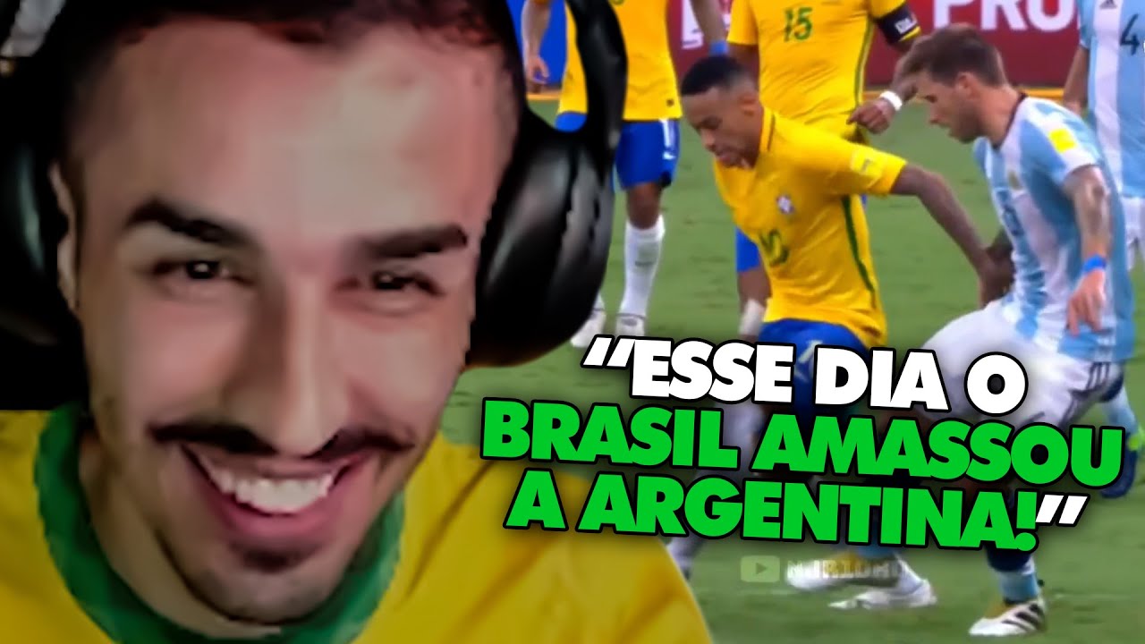 ESTAG REAGE: O DIA QUE NEYMAR HUMILHOU A ARGENTINA COM MESSI EM CAMPO! | Cortes do Estagiário