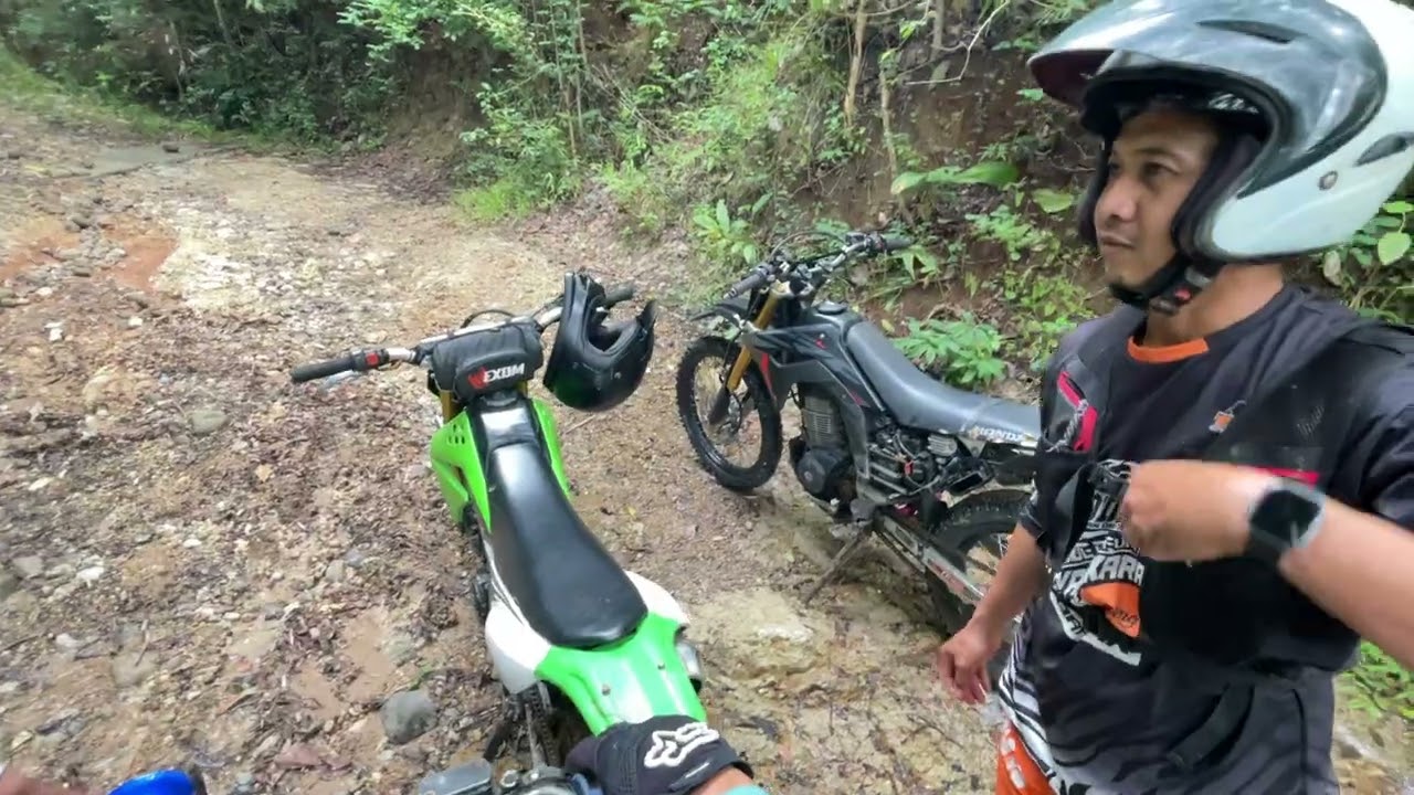 Zona 1 jalur kapolres yang licin #automobile #scross #enduro #kxf250 #ts125x #trail #adventure #klx