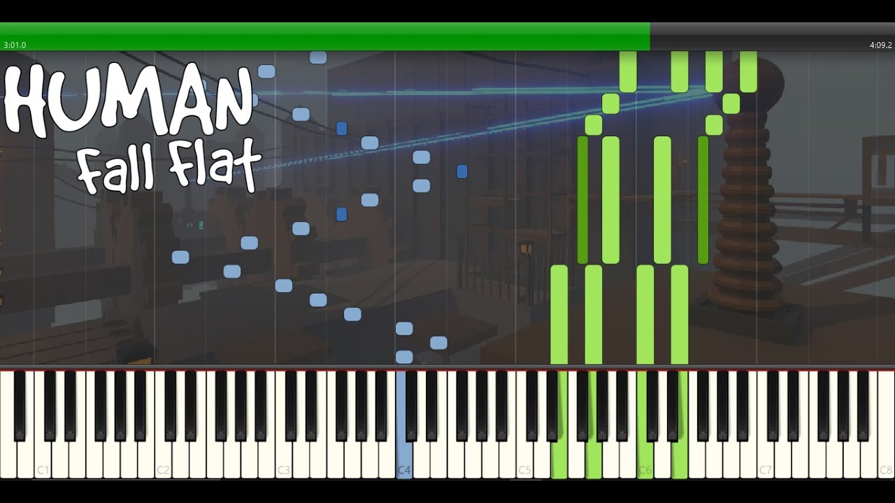Copper World Theme - Human Fall Flat Piano Tutorial (Hard)