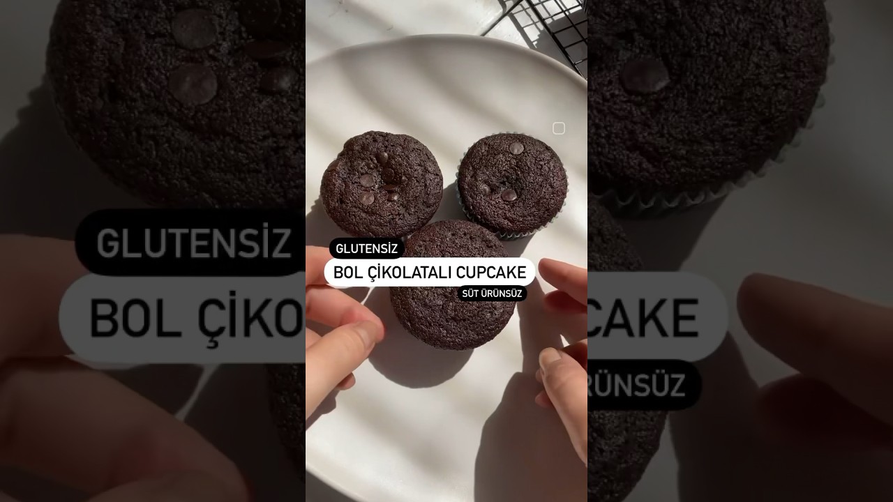 &Ccedil;ikolatalı Glutensiz CupCake #glutenfree #glutensiz #recipe #youtubeshorts #fittarifler #cupcake