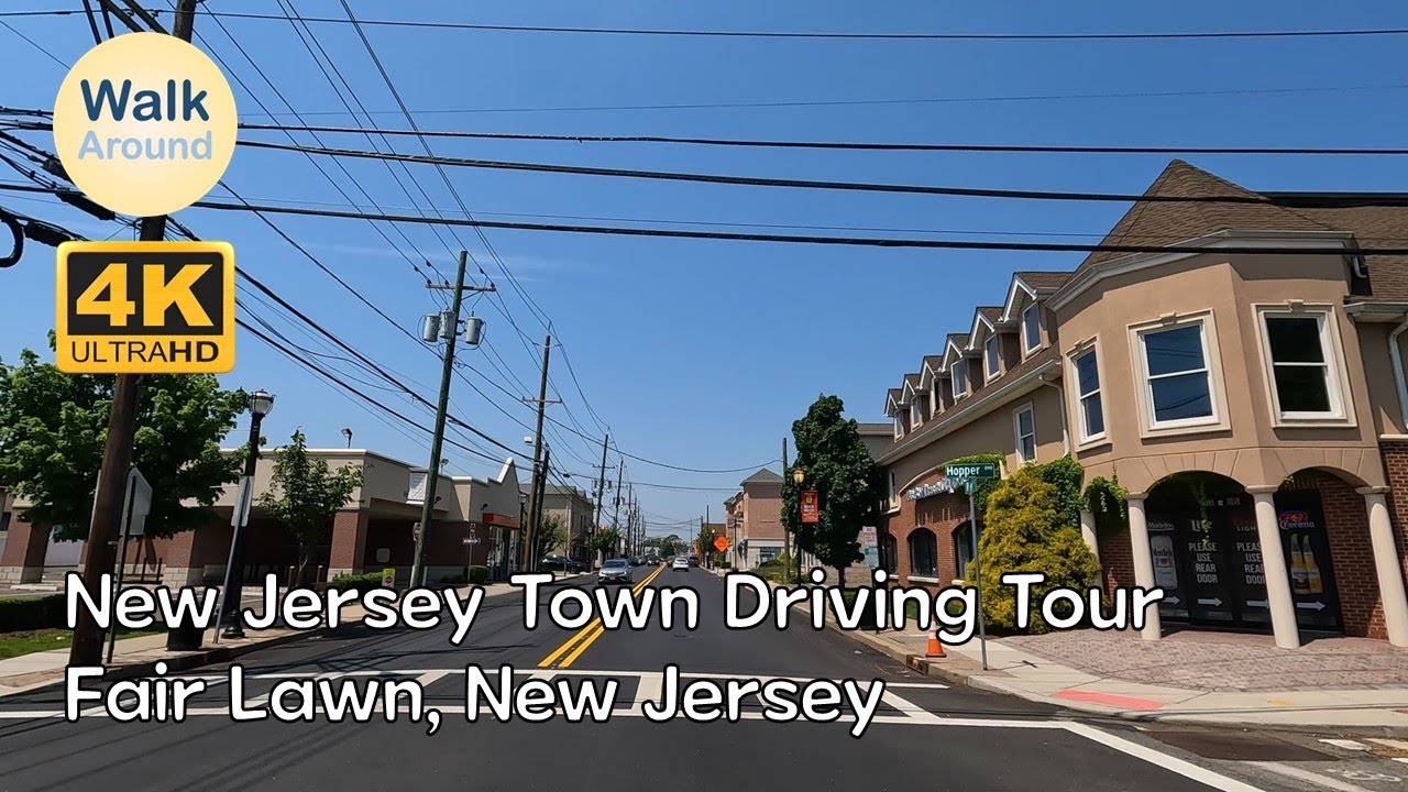 【4K60】 New Jersey Town Driving Tour: Fair Lawn, New Jersey