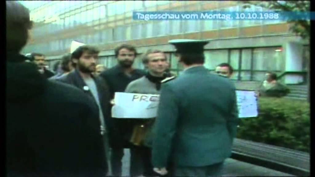 ARD-Tagesschau vom 10.10.1988: DDR verbietet Kirchen-Proteste