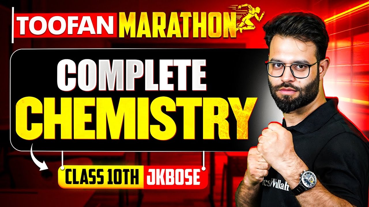 JKBOSE Class 10th | Complete Chemistry🔥 (Theory + CYQ's) | TOOFAN Marathon 🌪
