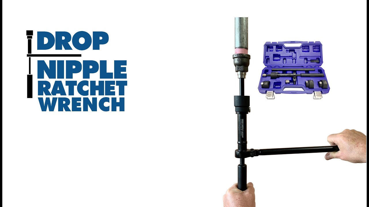 ARGCO's Drop Nipple Wrench  Resize fire sprinkler drops in HARD LID ceilings without cutting drywall