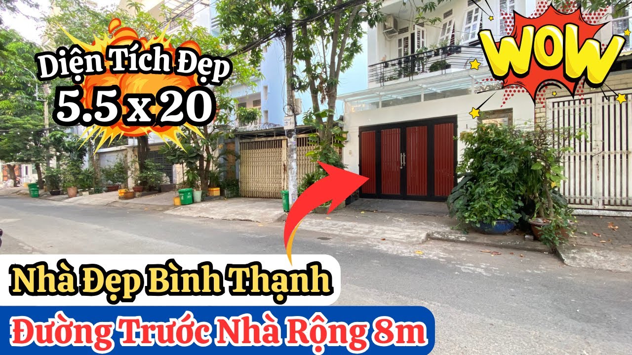 Bình Thạnh | Siêu Phẩm Nhà Đẹp 4 Tầng Nhà Siêu Đẹp Đường Trước Nhà Rộng 8m