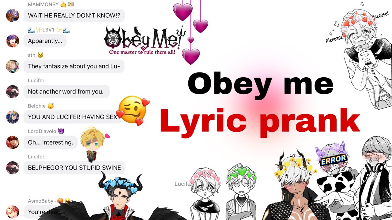 What did Solomon do?! || lyric prank || obey me texts stories | Woman -Doja Cat