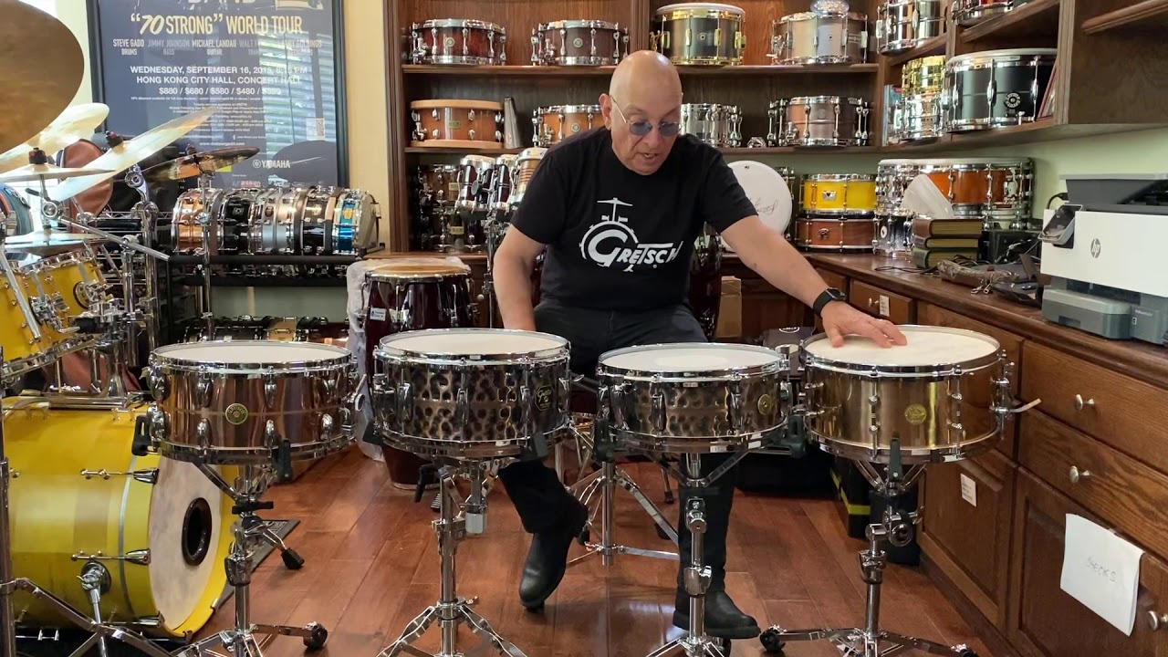 Gretsch Copper Snare Drums Demo