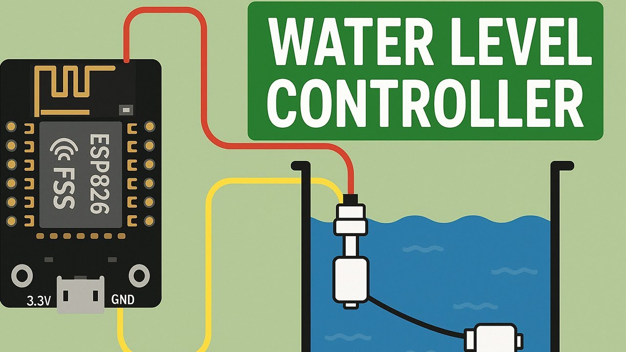 Automatic Water Level Controller using ESP8266 & Arduino