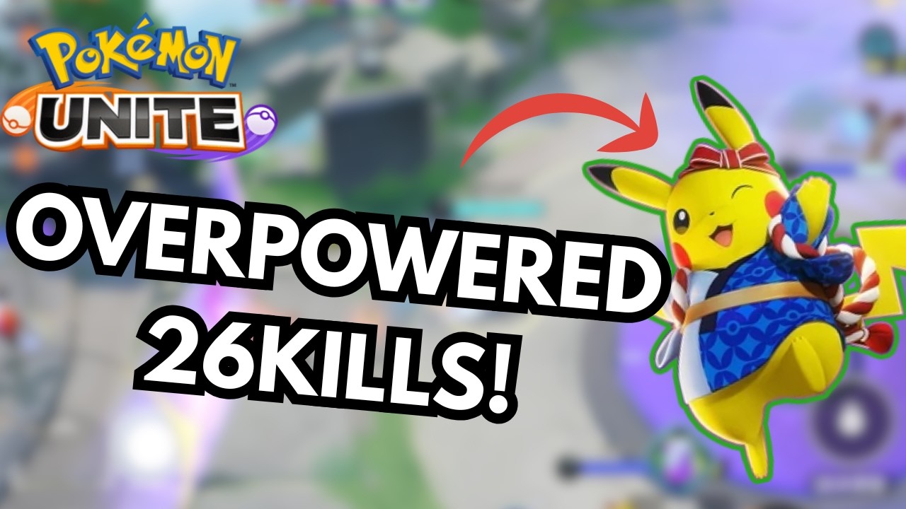 INSANE 26 KILLS with Pikachu in Pokemon Unite!