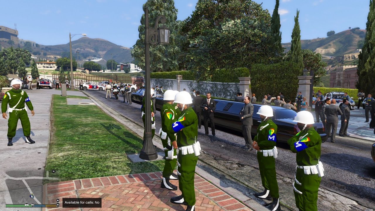 Penjagaan Ketat Bersenjata Lengkap Rumah PRESIDEN! GTA 5 Mod Polisi Indonesia