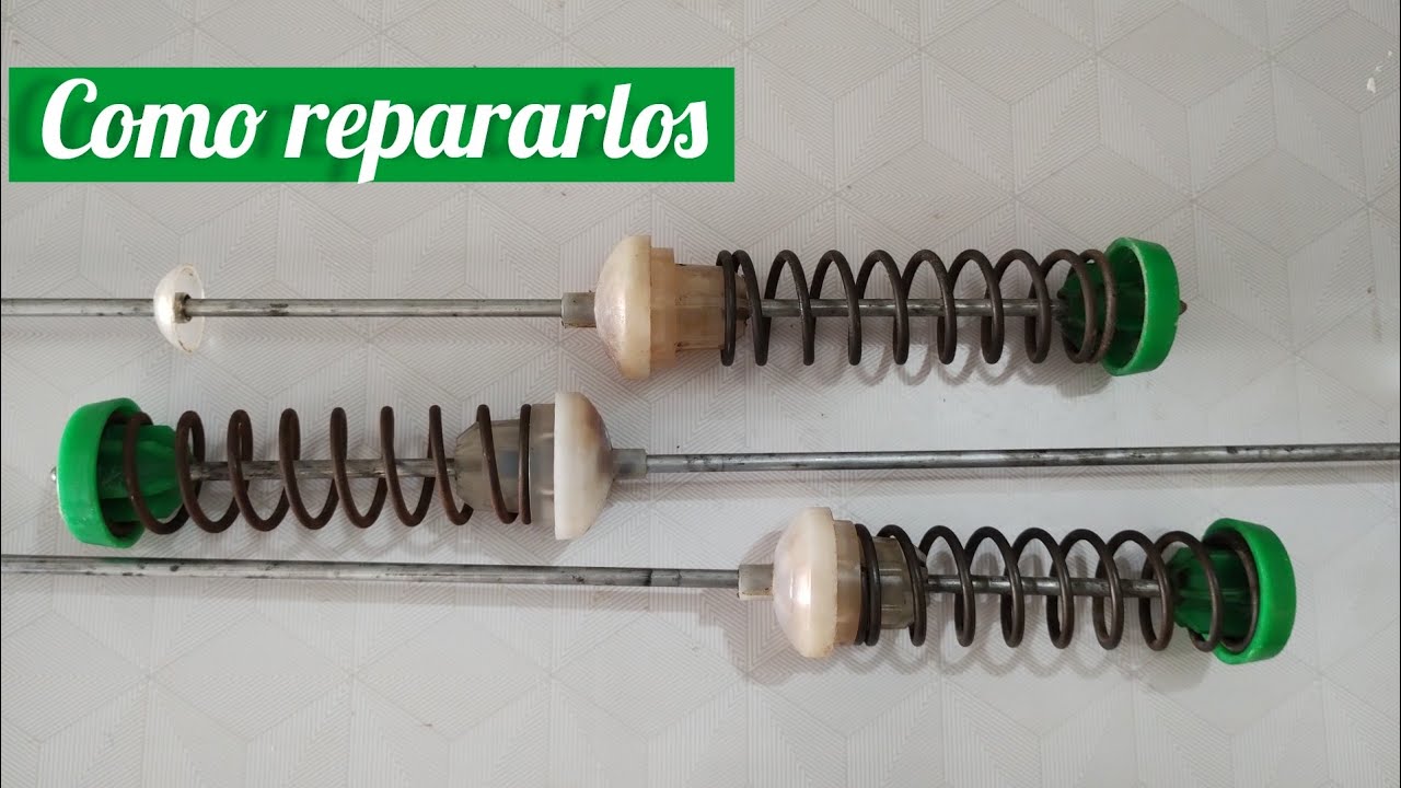 ESTA ES LA FORMA MAS FÁCIL DE REPARAR LOS AMORTIGUADORES DE LA LAVADORA WHIRLPOOL/mi lavadora golpea