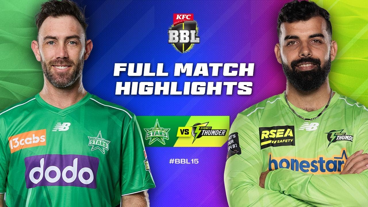 Melbourne Stars v Sydney Thunder Match Highlights | #BBL15
