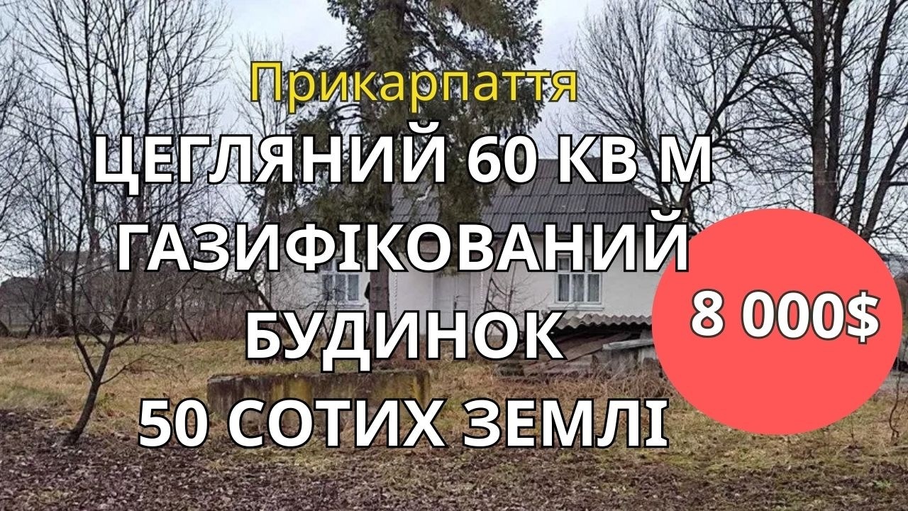ПРИКАРПАТТЯ ЦЕГЛЯНИЙ БУДИНОК В СЕЛИЩІ БАГАТО ЗЕМЛІ