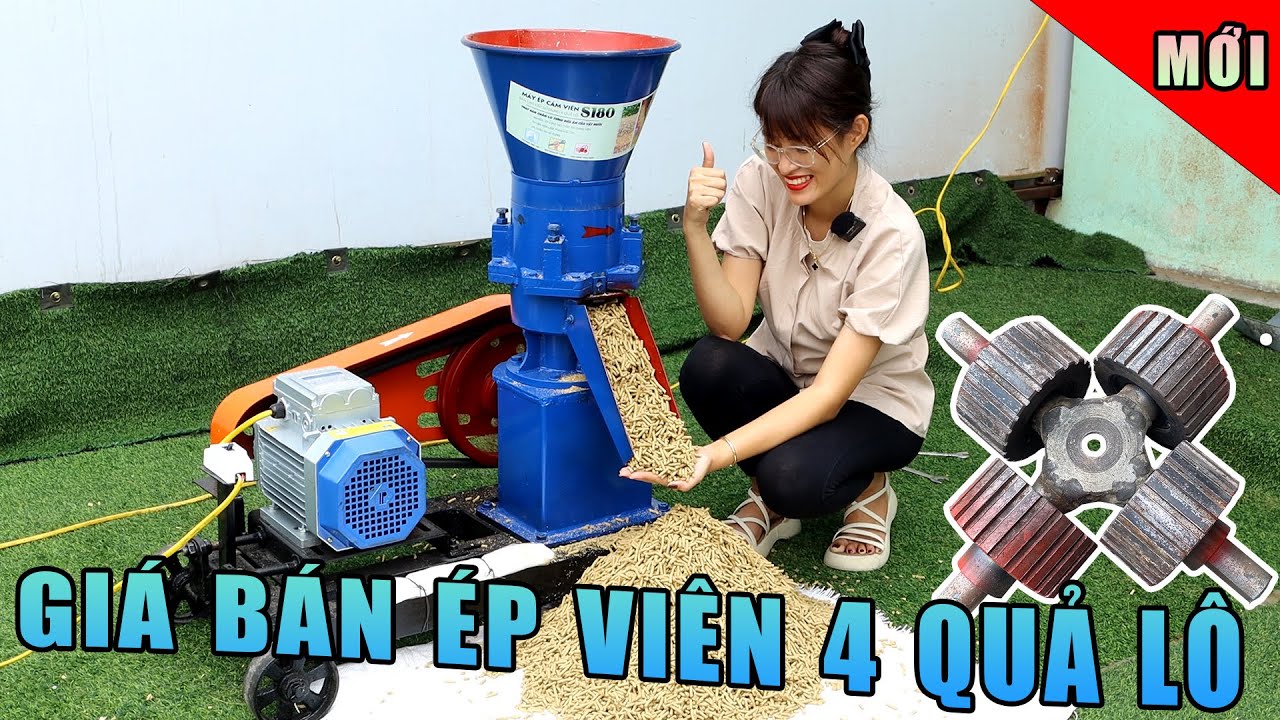Máy Ép Cám Viên Gia Đình S180 4 Quả Lô Khoản Đầu Tư Có Lãi Dưới 10 Triệu Đồng