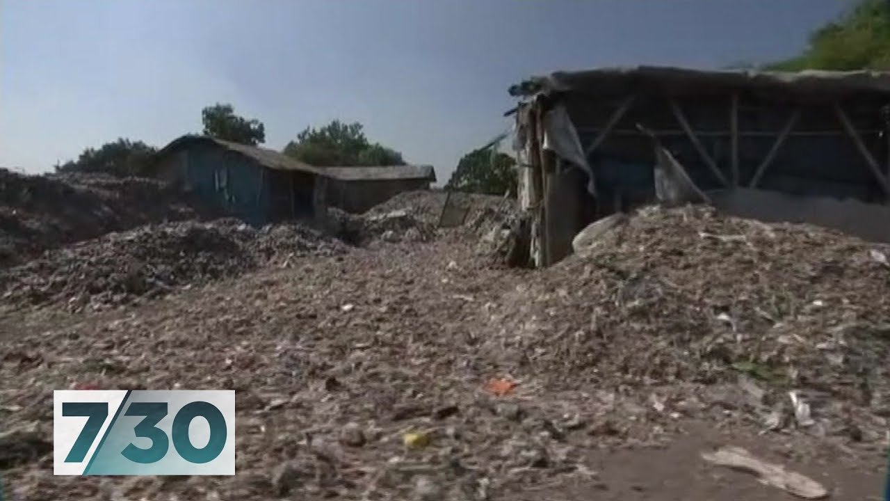 The piles of plastic waste swallowing villages in Indonesia | 7.30