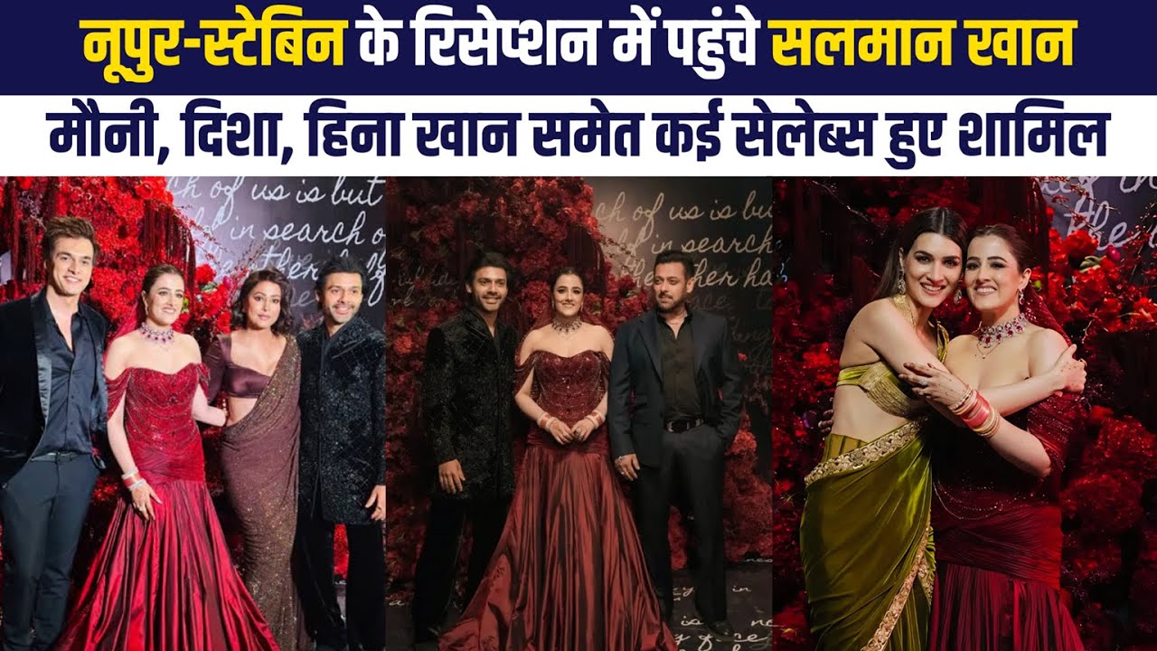 Nupur Sanon Stebin Ben Reception : Salman Khan, Ankita Lokhande, Hina Khan, Ranbir Alia attend party