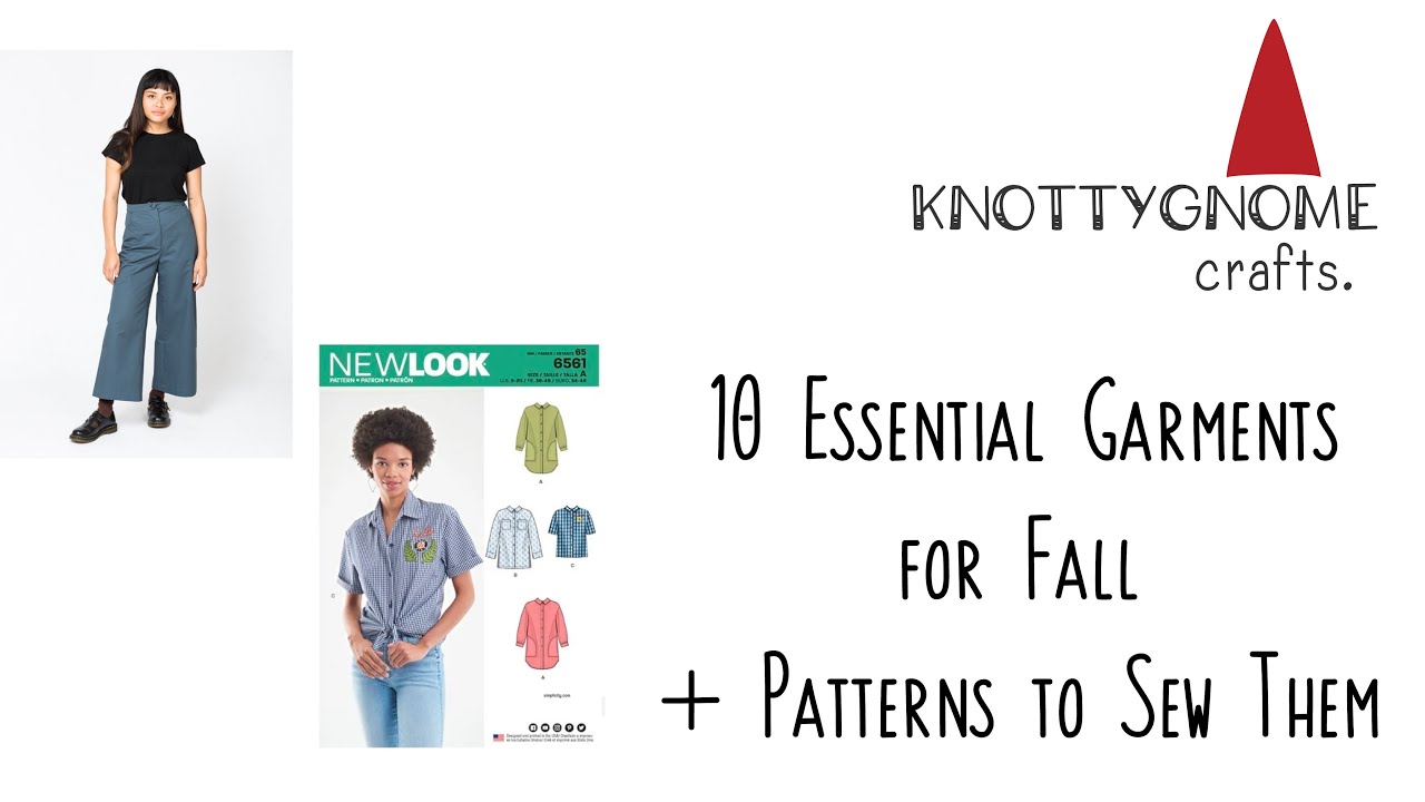 #vlogtober knottygnome crafts: 10 Fall Essential Garments and Sewing Patterns to Make Your Own