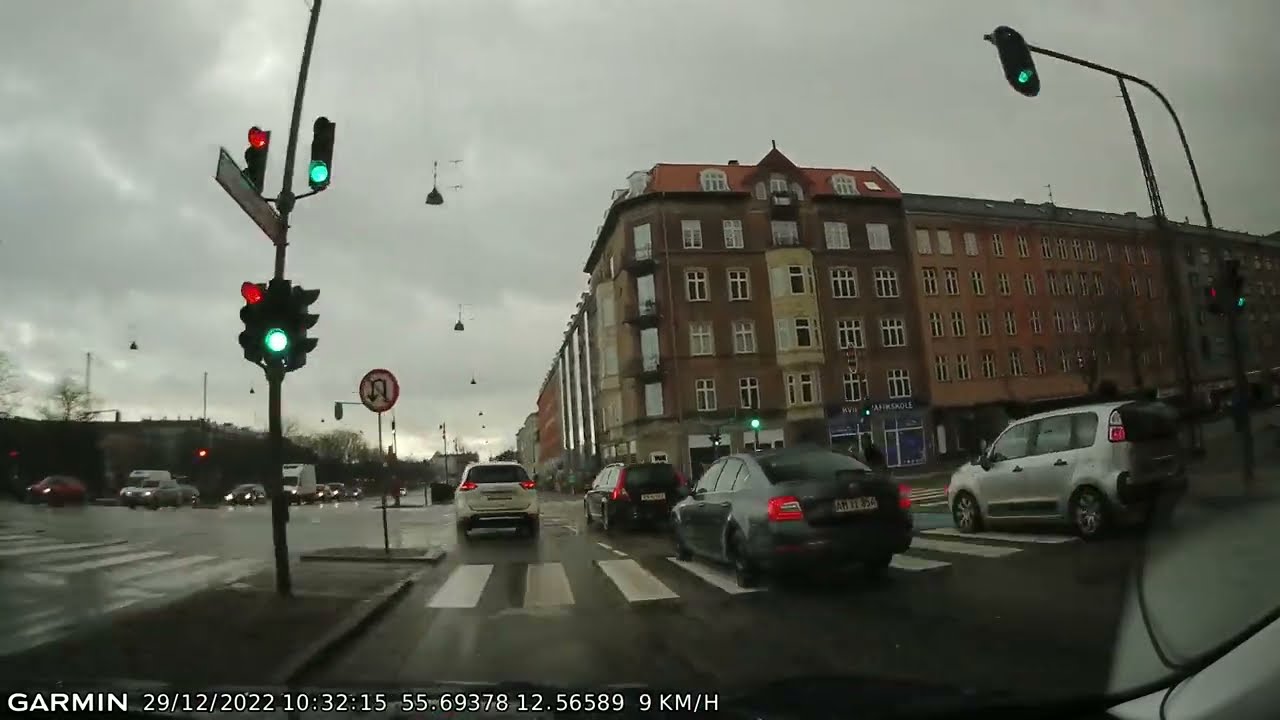 DRIVE #2355: Streets of Copenhagen (København) (Denmark) (timelapse 4x) *Read Description*