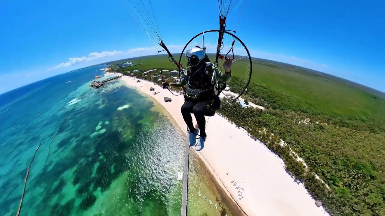 Flying Ppg From Playa to Punta Maroma with Friends. 2023