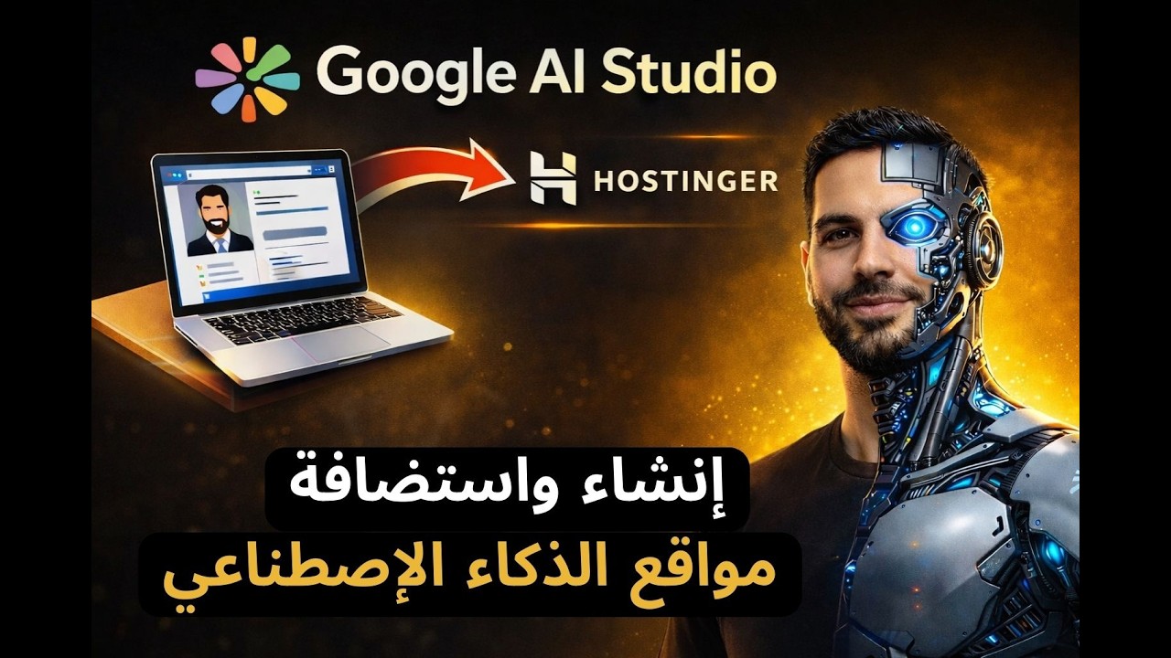 Google AI Studio to Hostinger | إنشاء واستضافة  مواقع الذكاء الاصطناعي