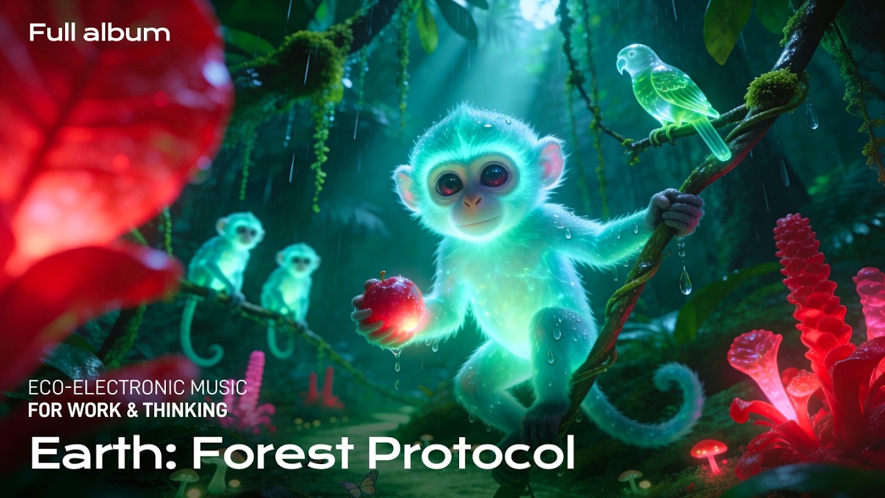 Earth: Forest Protocol 🌿 Tribal Techno for Deep Work & Intense Focus (Full Album) - 4K