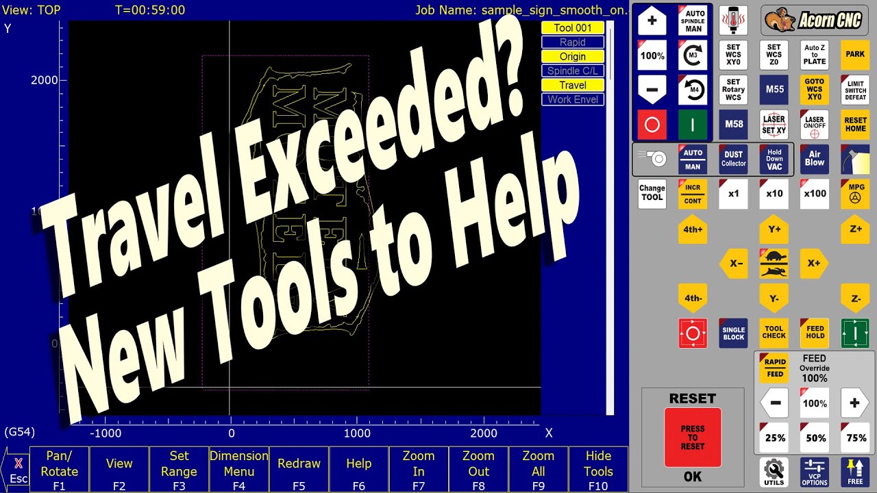 Centroid CNC12 G code backplot new features added in v5.20+