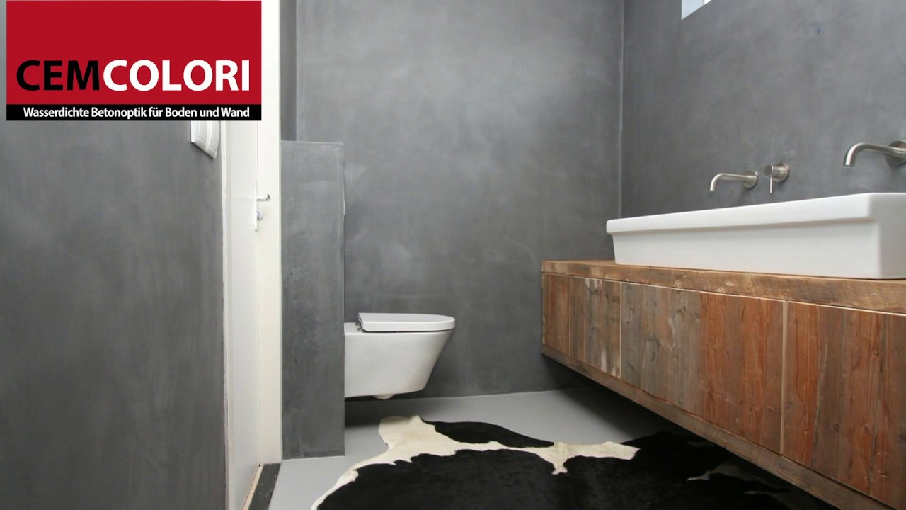Cemcolori Wasserdichte Betonoptik für Boden und Wand