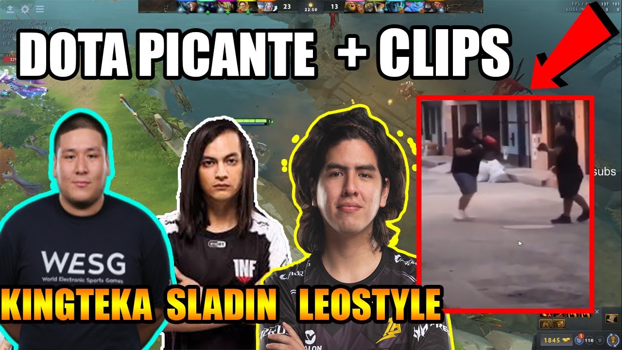 DOTA PICANTE!! KINGTEKA, LEOSTYLE Y SLADIN SE JUEGAN SU TI!! + REACCIONA A CLIPS