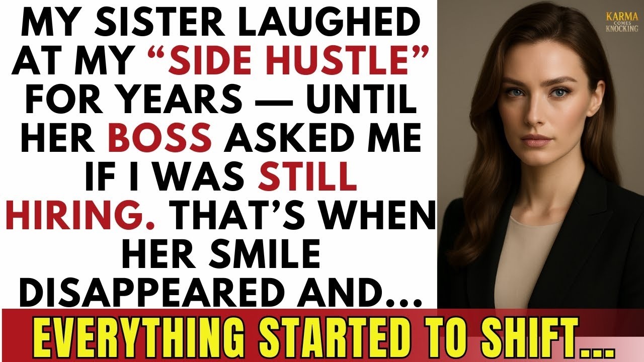 My Sister Laughed At My “Side Hustle” — Then Her Manager Asked Me If I Was Still Hiring