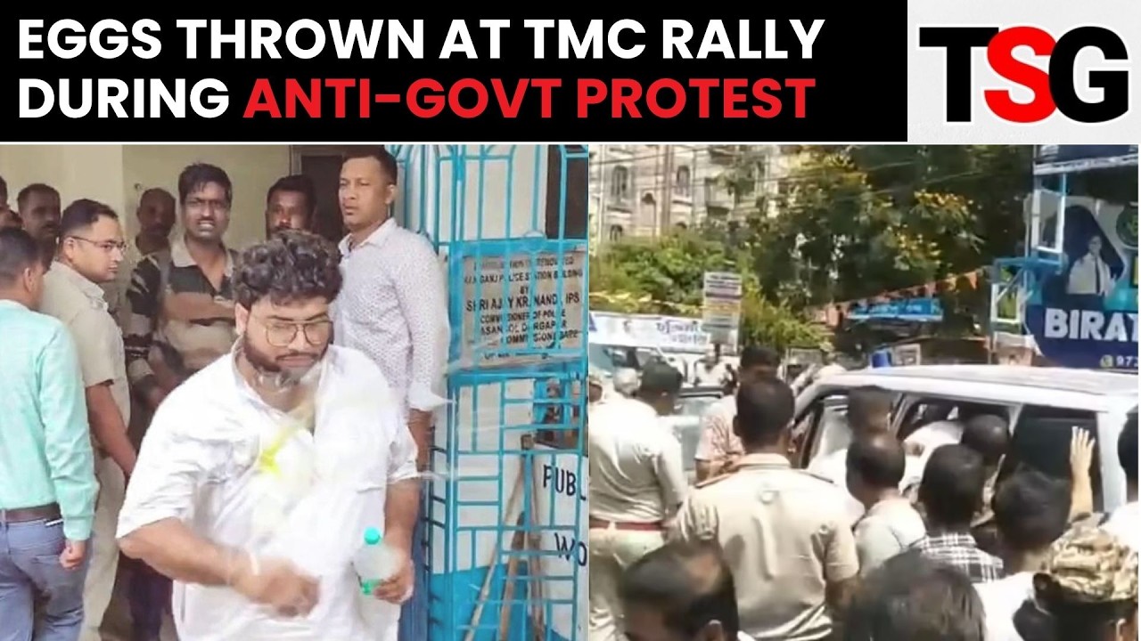 TMC Protest Rally in Kolkata Marred by Clashes, Egg-Throwing Incident | The Sunday Guardian