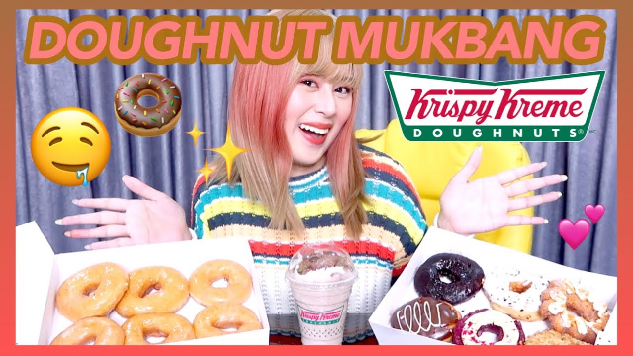 DOUGHNUT MUKBANG 🍩✨🤎🧡 (KRISPY KREME) | Eunice Santiago