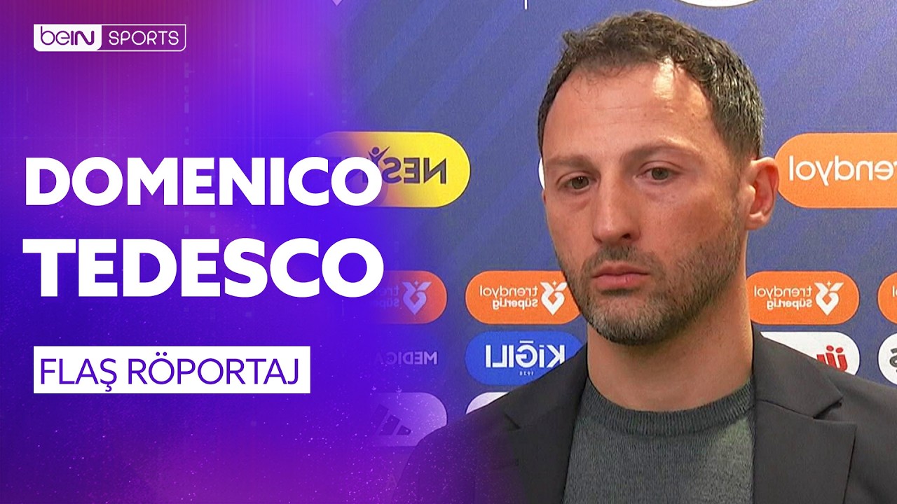 Fenerbah&ccedil;e - Beşiktaş Ma&ccedil; Sonu Teknik Direkt&ouml;r Domenico Tedesco'nun A&ccedil;ıklamaları