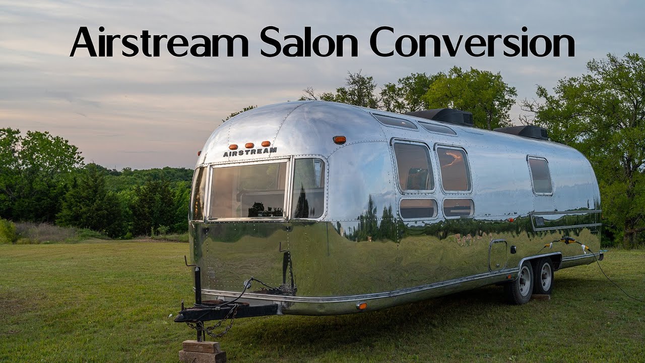 Airstream Converted into a Beautiful Salon Event Trailer by Miller Garage in Texas