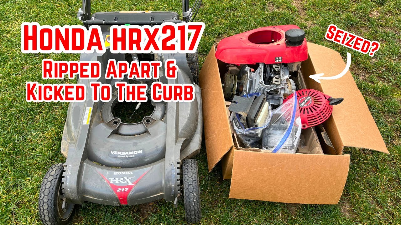 This Honda HRX217 Was Torn Apart And Given Away For Free - Parts Machine Or Can It Be Saved?