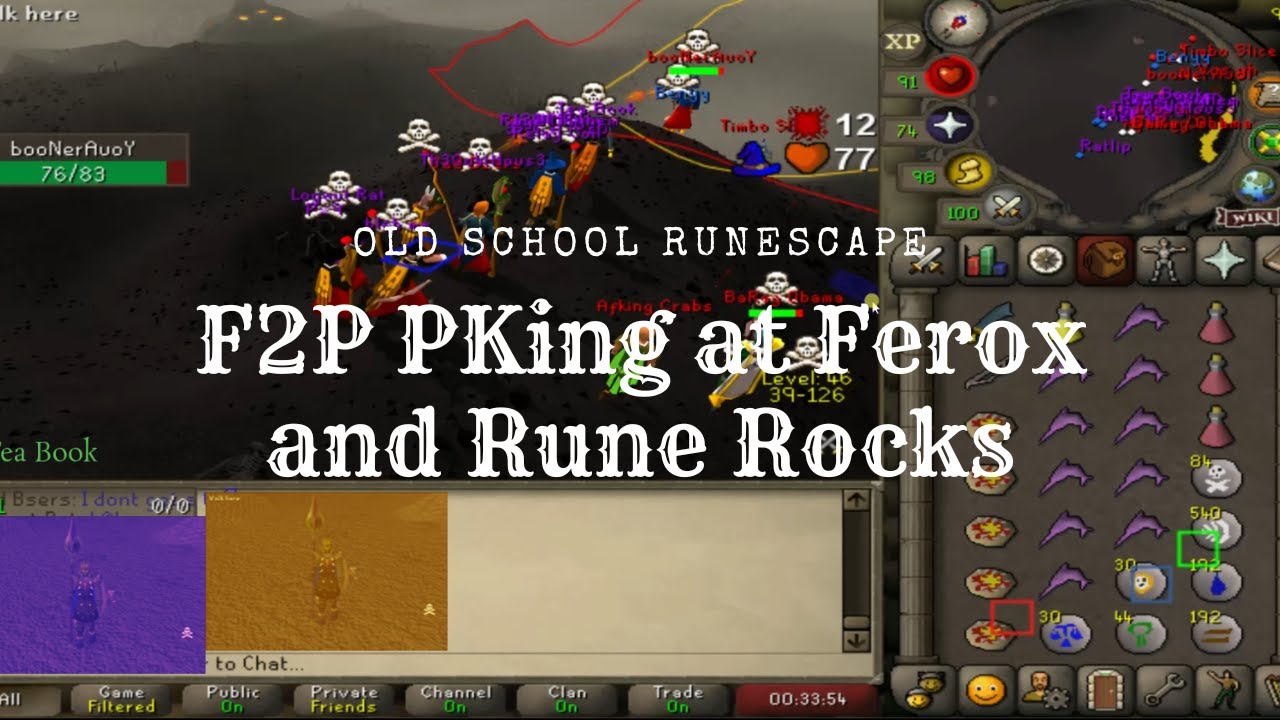 OSRS - F2P PKing at Ferox and Rune Rocks @OldSchoolRuneScape