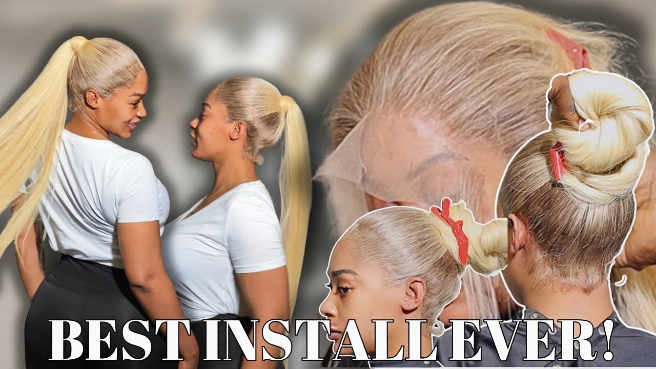 STEP BY STEP 360 jeans lace Install |how to do widows peak | how to cut lace