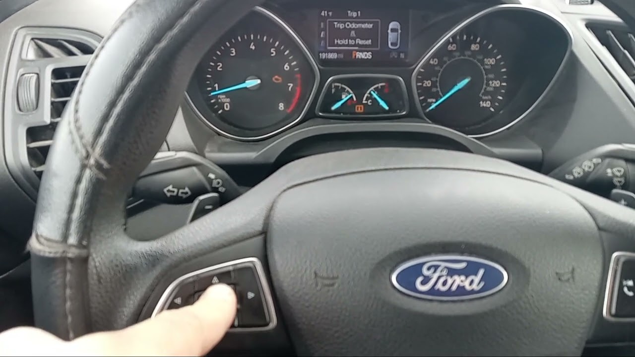 How to Reset the Trip Mileage Counts in a Ford Escape (2013-2019)