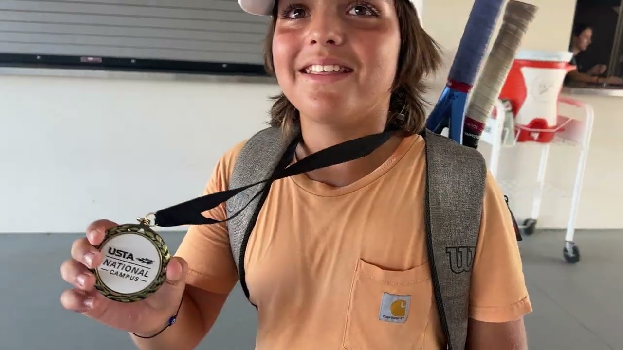 Watch me receive my first USTA National Campus Championship!