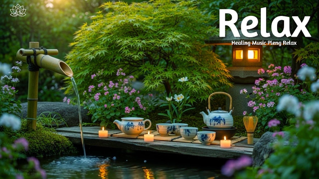Anxiety Relief - Piano & Water | Japanese Garden Calm 🌿 |  Stress Relief Music 2026