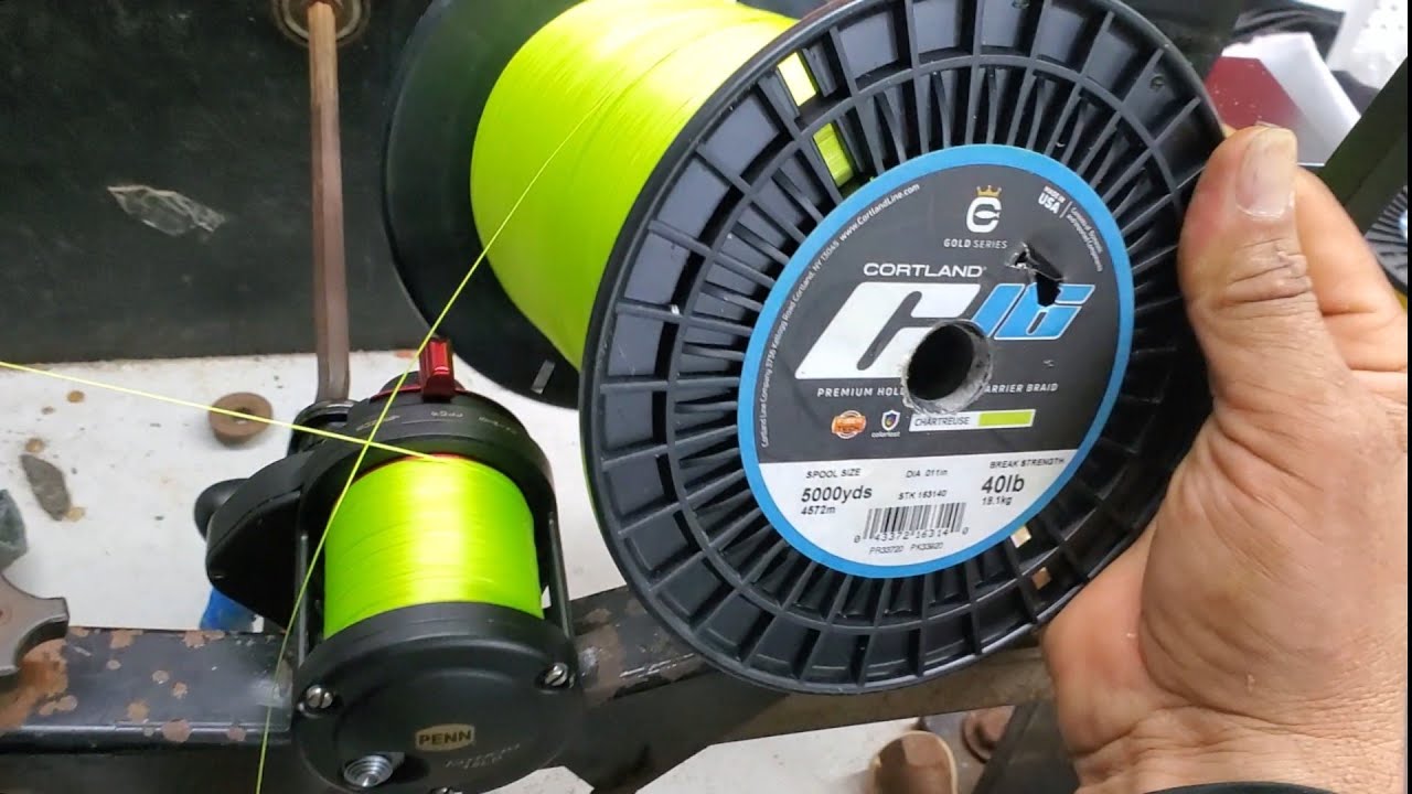 Penn Fathom 15 and 40lb 16 strand Cortland Hollow Core Braid maxed spooling casting limits testing